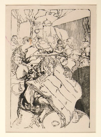 Sprzedawcy uliczni z La Pensee, Les Boulevards, s. 45 autorstwa Maurice Delcourt
