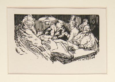Sprzedawcy uliczni w La Pensee, ilustracja, s. 47 autorstwa Maurice Delcourt