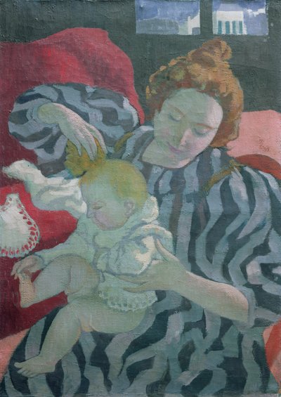 Matka myjąca dziecko, 1895 autorstwa Maurice Denis