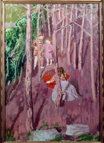 Dzieci w lesie Silencio autorstwa Maurice Denis