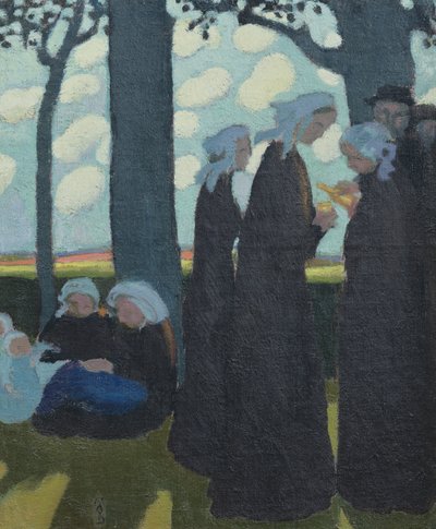 Wieczór w pobliżu Binic, ok. 1895 r. autorstwa Maurice Denis