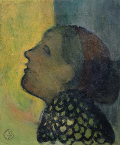 Głowa podniesiona z profilu, ok. 1890 autorstwa Maurice Denis