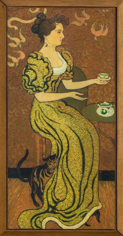 Portret Madame Ranson u kota ok. 1892 (olej na płótnie) autorstwa Maurice Denis