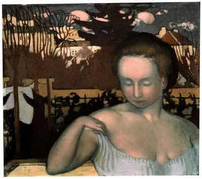 Portret żony artysty, 1893. autorstwa Maurice Denis