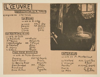 Program teatru L autorstwa Maurice Denis