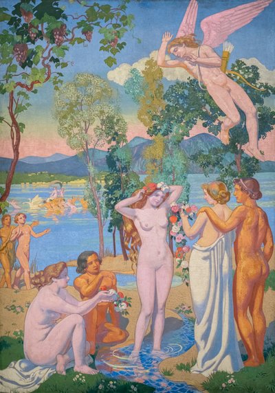 Historia Psyche, Panel I. Eros jest uderzony przez piękno Psyche autorstwa Maurice Denis