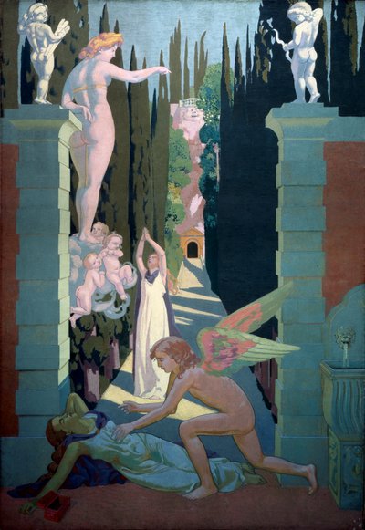 Historia Psyche Panel czwarty. Zemsta Wenus, 1908. autorstwa Maurice Denis