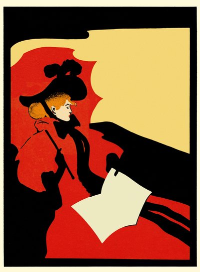 LIBERTY READER Przetwarzanie bez napisów plakatowych autorstwa Maurice Greiffenhagen