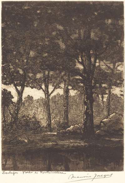 Barbizon: Las Fontainebleau autorstwa Maurice Jacque
