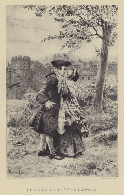 Deklaracja Madame de Larnage (grafika) autorstwa Maurice Leloir