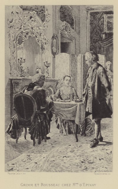 Grimm i Rousseau w domu Madame d
