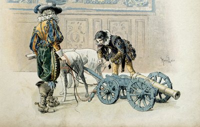 Historia Francji: Ludwik XIII, chociaż deklaruje tytuł majora, kontynuuje dziecięce zabawy ze swoim ulubionym Karolem d