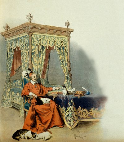 Historia Francji: kardynał Richelieu (Armand Jean du Plessis autorstwa Maurice Leloir