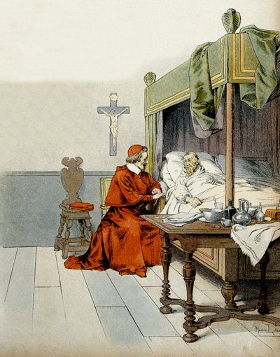 Historia Francji: kardynał Richelieu (Armand Jean du Plessis autorstwa Maurice Leloir