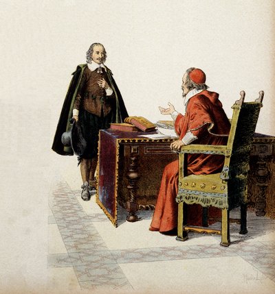 Historia Francji: kardynał de Richelieu (Armand Jean du Plessis autorstwa Maurice Leloir