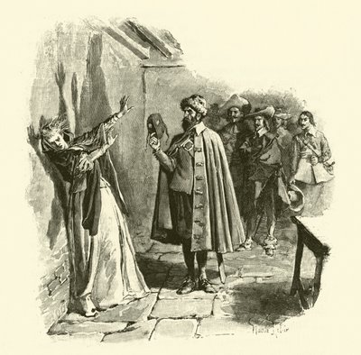 Ilustracja do Trzech Muszkieterów (rycina) autorstwa Maurice Leloir
