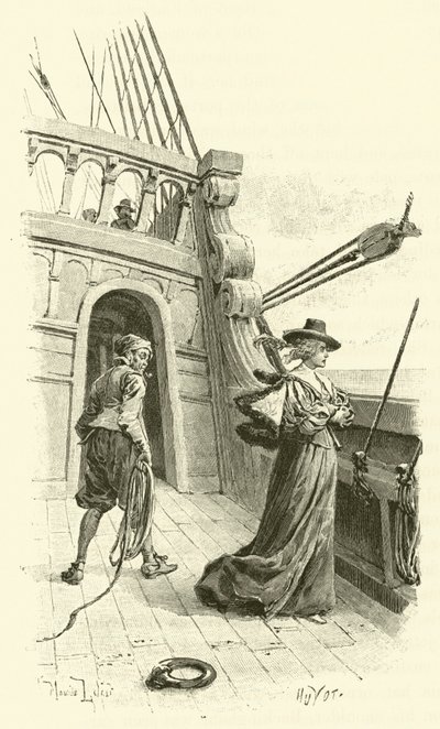 Ilustracja do Trzech Muszkieterów (rycina) autorstwa Maurice Leloir