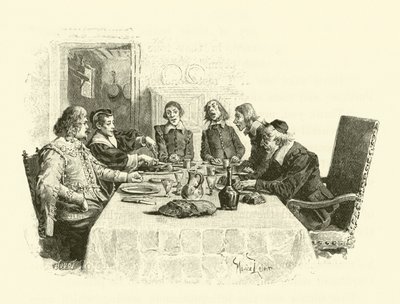 Ilustracja do Trzech Muszkieterów (rycina) autorstwa Maurice Leloir