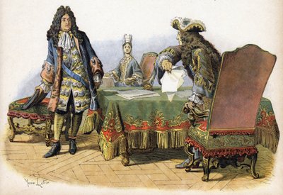 Obraza Ludwika XIV dit le King Soleil (Król Soleil lub Ludwik Wielki) autorstwa Maurice Leloir