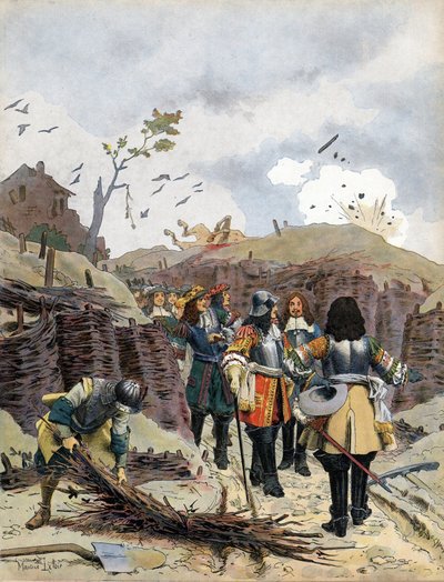 Ludwik XIV, znany jako Le Roi-Soleil (król Soleil lub Ludwik Wielki) autorstwa Maurice Leloir