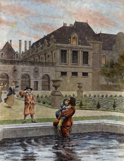 Ludwik XIV, znany jako Le Roi-Soleil (król Soleil lub Ludwik Wielki) autorstwa Maurice Leloir