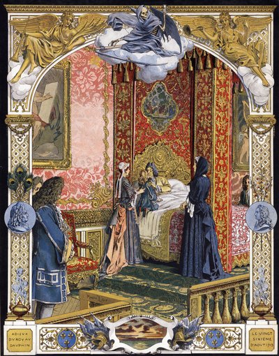 Prezentowana przez gospodynię, Madame de Ventadour (Charlotte de la Mothe Houdancourt autorstwa Maurice Leloir