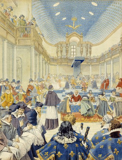 Richelieu wygłosił przemówienie w imieniu urzędnika na końcowym posiedzeniu generałów stanów w 1614 r. – w „Richelieu” Maurice