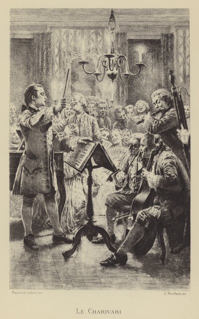 Charivari (Grawerowanie) autorstwa Maurice Leloir