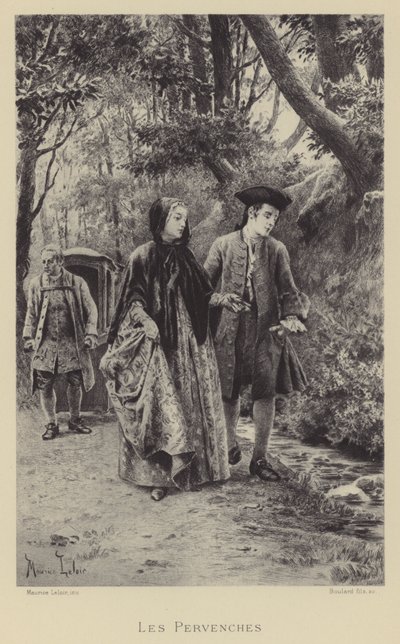 Barwinki (wklęsłodruk) autorstwa Maurice Leloir