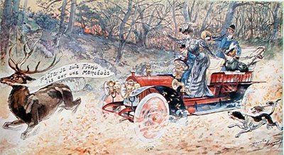Cholera! Jestem skończony, oni mają Mercedesa. autorstwa Maurice Louis Henri Neumont