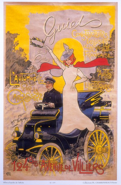 Plakat reklamujący nadwozie, 1899 autorstwa Maurice Neumont