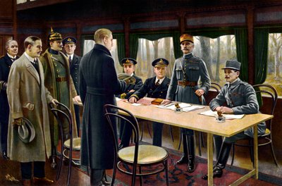 Podpisanie rozejmu autorstwa Maurice Pillard Verneuil