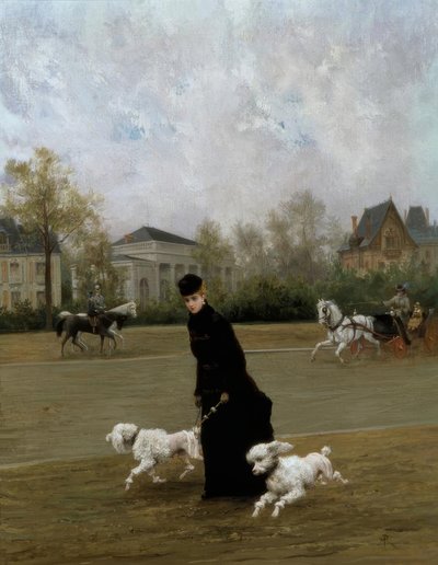 M.Poirson, Elegante au Bois de Boulogne, Paryż / Klejnot, 1877 autorstwa Maurice Poirson
