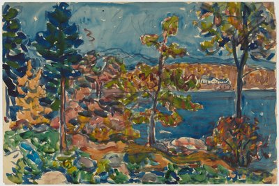 Przy brzegu autorstwa Maurice Prendergast