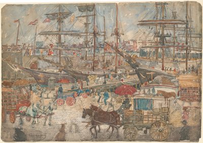Doki, wschodni Boston autorstwa Maurice Brazil Prendergast