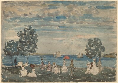 Figurki na plaży autorstwa Maurice Brazil Prendergast