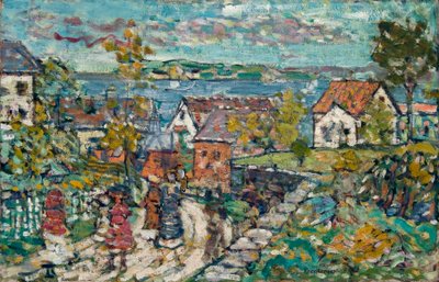 Krajobraz (droga i miasto) autorstwa Maurice Prendergast