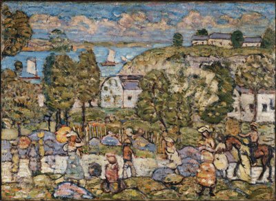 Pejzaż w pobliżu Nahant autorstwa Maurice Prendergast