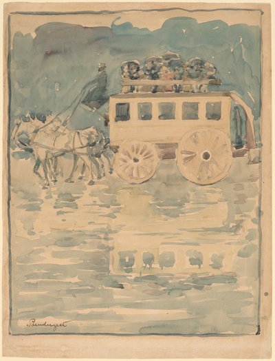 Paryski Omnibus autorstwa Maurice Brazil Prendergast