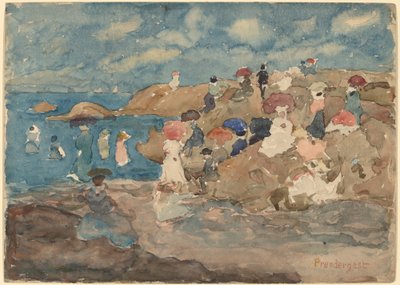 Czcigodna plaża autorstwa Maurice Brazil Prendergast