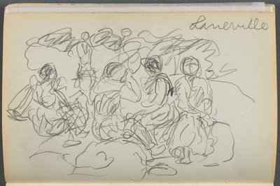 Szkicownik - The Granite Shore Hotel, Rockport, strona 062: "Laneville" autorstwa Maurice Prendergast
