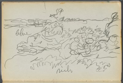 Szkicownik - Granite Shore Hotel, Rockport, strona 121: Shore autorstwa Maurice Prendergast