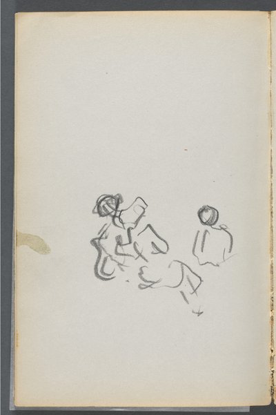 Szkicownik, The Dells, nr 127, strona 054: Rysunki autorstwa Maurice Prendergast