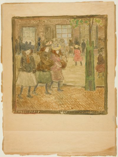 Scena uliczna autorstwa Maurice Prendergast
