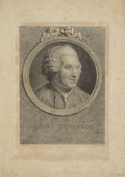Hubert Gravelot, rytowany przez Jeana Massarda Starszego (1740-1822), ok. 1770 autorstwa Maurice Quentin de La Tour