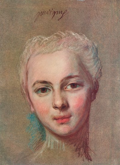 Mademoiselle Puvigny, ok. 1749 autorstwa Maurice Quentin de La Tour