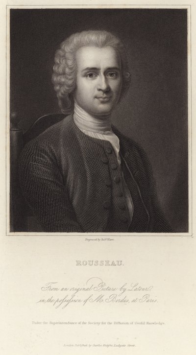 Portret Jean-Jacquesa Rousseau autorstwa Maurice Quentin de La Tour