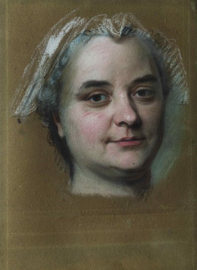 Portret Madame Pèlerin. autorstwa Maurice Quentin de La Tour