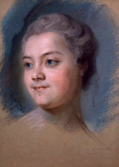 Portret Mademoiselle de Chastagner de Lagrange, autor: Maurice-Quentin de la Tour (1704-1788) autorstwa Maurice Quentin de La Tour