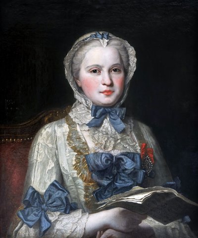 Portret księżnej Marii Józefy z Saksonii 17311767 autorstwa Maurice Quentin de La Tour